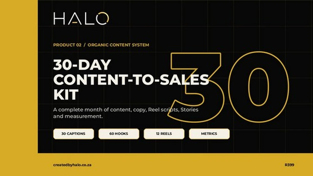 30-Day Content-to-Sales Kit cover